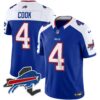 Men’s Bills New York Patch Vapor Limited Jersey – All Stitched – Royal Alternate – James Cook