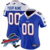 Bills New York Patch Vapor Limited Custom Jersey – All Stitched – Women – Royal Alternate