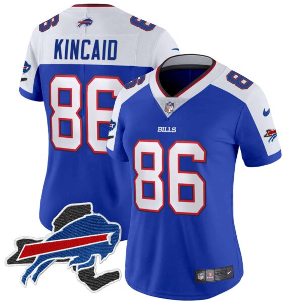 Women’s Bills New York Patch Vapor Limited Jersey – All Stitched – Royal Alternate – Dalton Kincaid