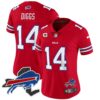 Women’s Bills New York Patch Vapor Limited Jersey – All Stitched – Red – Stefon Diggs