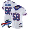 Women’s Bills New York Patch Vapor Limited Jersey – All Stitched – White – Matt Milano