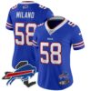 Women’s Bills New York Patch Vapor Limited Jersey – All Stitched – Royal – Matt Milano