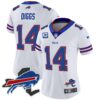 Women’s Bills New York Patch Vapor Limited Jersey – All Stitched – White – Stefon Diggs