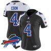 Women’s Bills New York Patch Vapor Limited Jersey – All Stitched – Black Alternate – James Cook