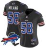 Women’s Bills New York Patch Vapor Limited Jersey – All Stitched – Black – Matt Milano