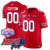 Custom Buffalo Bills 24/25 Jersey – Bills Mafia + AFC East Championship Patch – Red Jersey