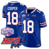 Buffalo Bills 24/25 Jersey – Bills Mafia + AFC East Championship Patch – COOPER – 18 – Blue Jersey