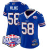 Women’s Bills 2024 AFC East Division Champions Vapor Limited Jersey – All Stitched – Royal – Matt Milano Jersey