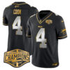 Bills 2024 AFC East Division Champions Gold Vapor Limited Jersey – All Stitched – Black Limited – James Cook Jersey