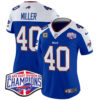 Women’s Bills 2024 AFC East Division Champions Vapor Limited Jersey – All Stitched – Royal Alternate – Von Miller Jersey