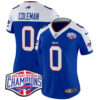 Women’s Bills 2024 AFC East Division Champions Vapor Limited Jersey – All Stitched – Royal Alternate – Keon Coleman Jersey