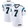 Carolina Panthers #7 Jadeveon Clowney Game Jersey – White