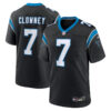 Carolina Panthers #7 Jadeveon Clowney Game Jersey – Black 1