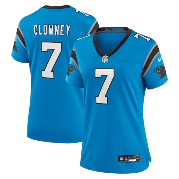 Carolina Panthers #7 Jadeveon Clowney Alternate Game Jersey – Blue