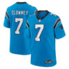 Carolina Panthers #7 Jadeveon Clowney Alternate Game Jersey – Blue 1