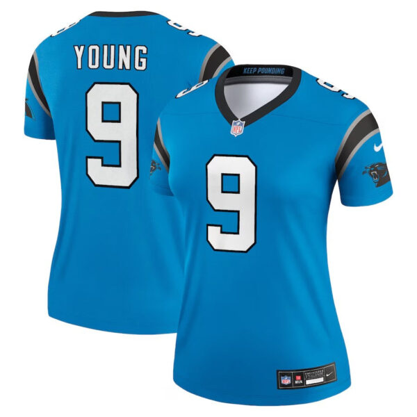 Carolina Panthers #9 Bryce Young Legend Jersey – Blue