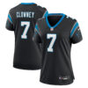 Carolina Panthers #7 Jadeveon Clowney Game Jersey – Black