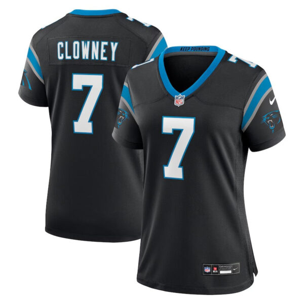 Carolina Panthers #7 Jadeveon Clowney Game Jersey – Black