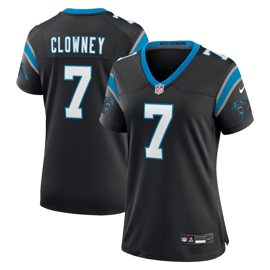 Carolina Panthers #7 Jadeveon Clowney Game Jersey – Black