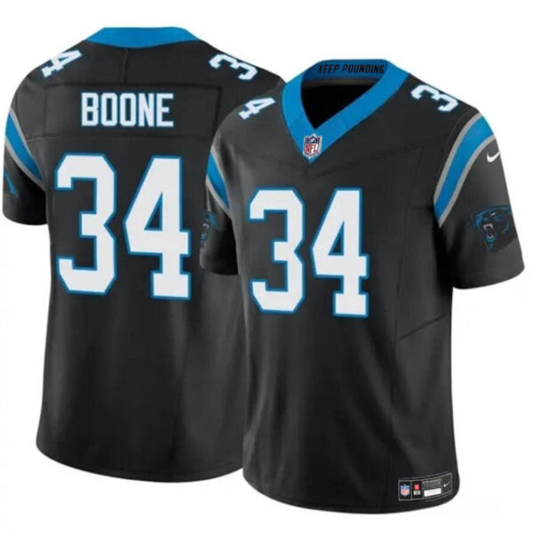 Carolina Panthers #34 Mike Boone Black 2024 FUSE Vapor Untouchable Limited Jersey