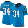 Carolina Panthers #34 Mike Boone Blue 2024 FUSE Vapor Limited Stitched Football Jersey