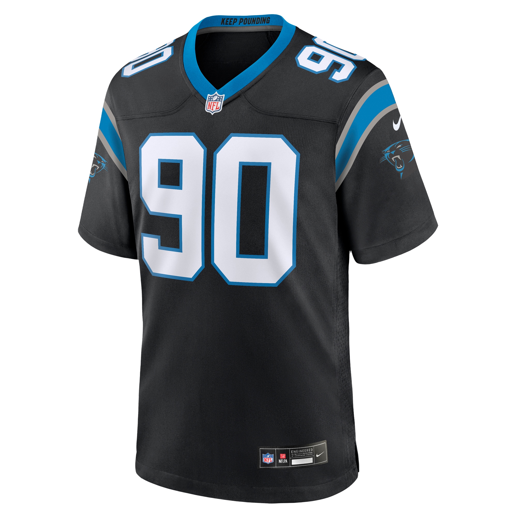 Amare Barno Carolina Panthers Nike Team Game Jersey Black - Image 2