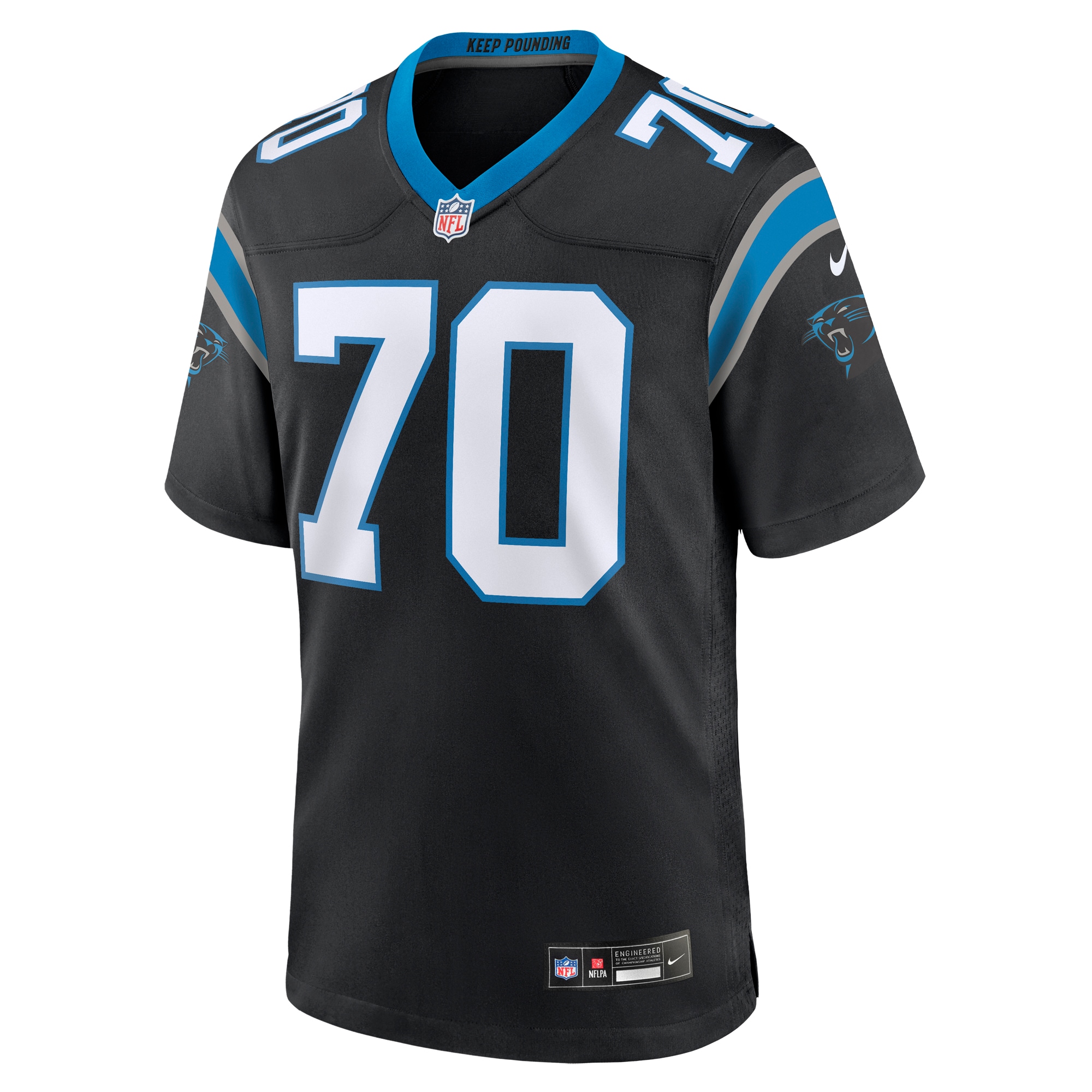 Brady Christensen Carolina Panthers Nike Team Game Jersey Black - Image 2