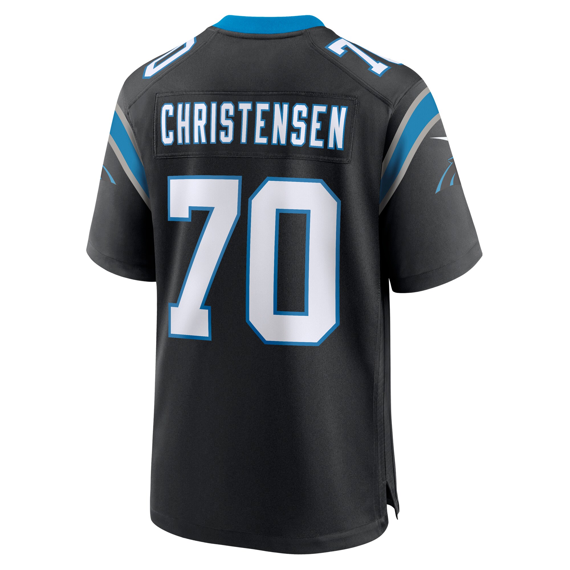 Brady Christensen Carolina Panthers Nike Team Game Jersey Black - Image 3