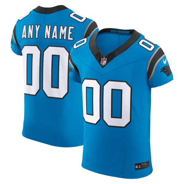 Carolina Panthers Nike Vapor FUSE Elite Custom Jersey Blue