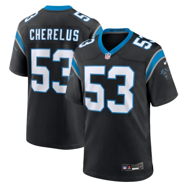 Claudin Cherelus Carolina Panthers Nike Team Game Jersey Black