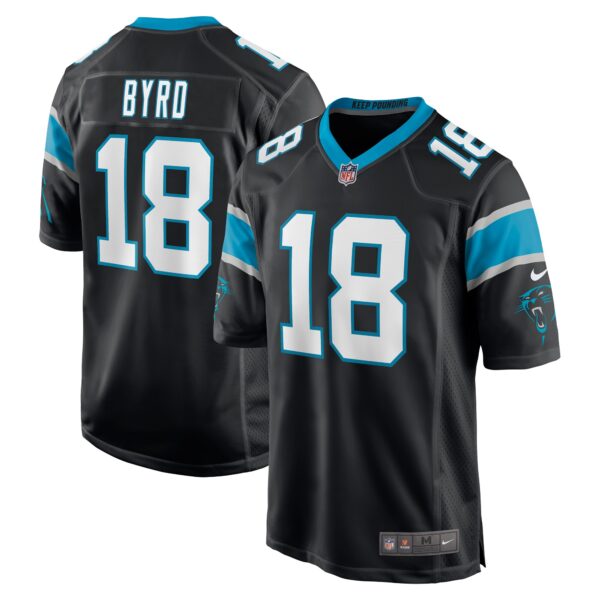 Damiere Byrd Carolina Panthers Nike Game Player Jersey Black