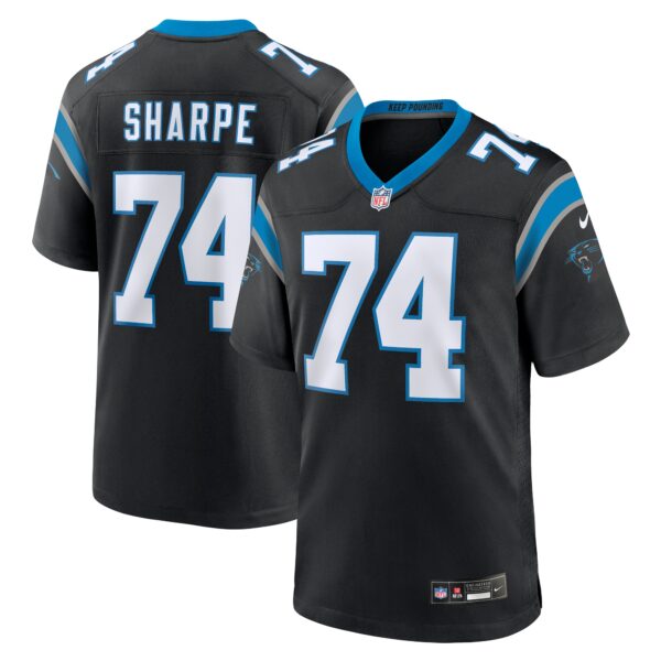David Sharpe Carolina Panthers Nike Team Game Jersey Black