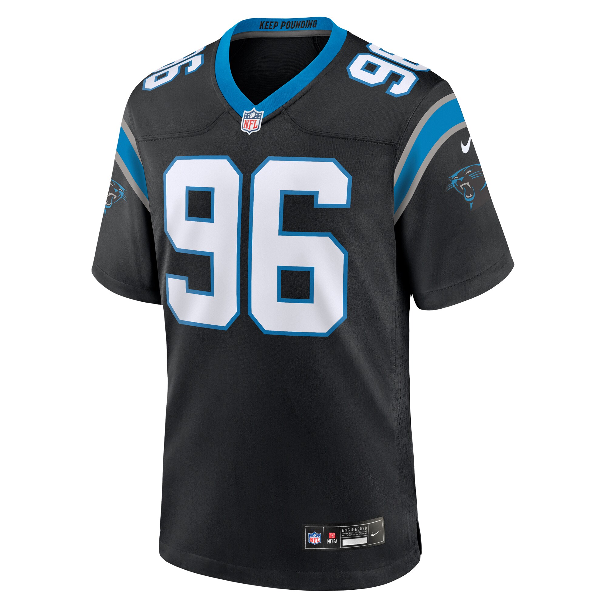 Deshawn Williams Carolina Panthers Nike Game Player Jersey Black - Image 2