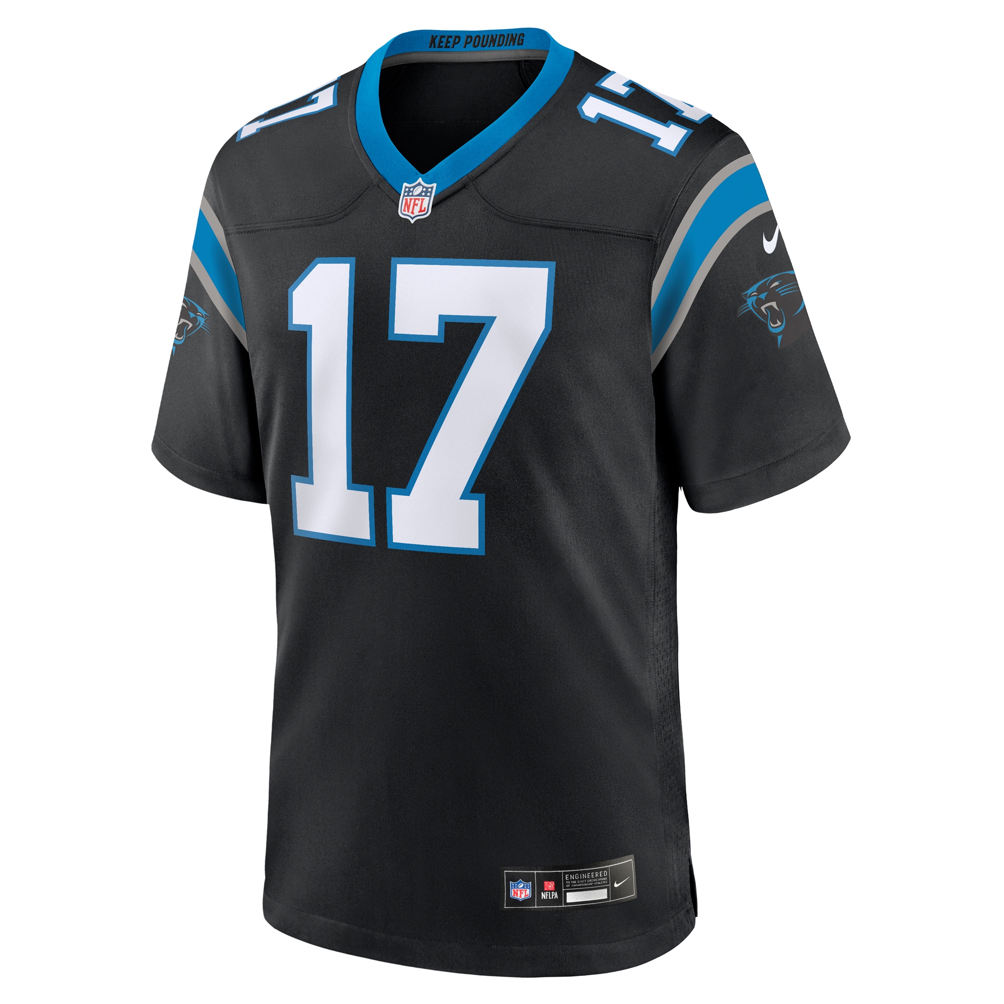 DJ Chark Jr Carolina Panthers Nike Game Jersey Black - Image 2