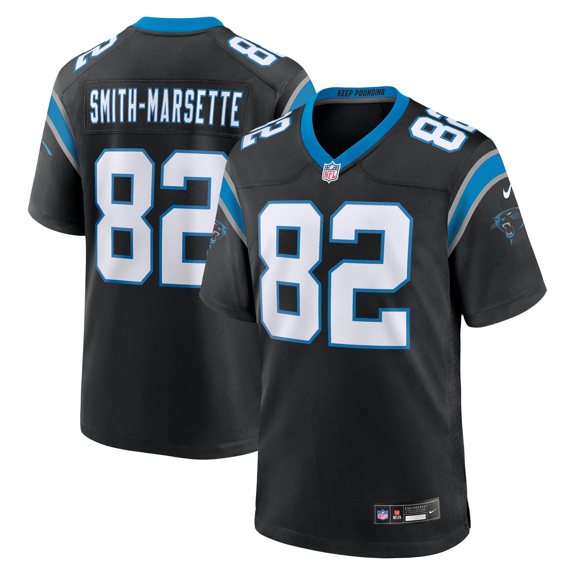 Ihmir Smith Marsette Carolina Panthers Nike Team Game Jersey Black