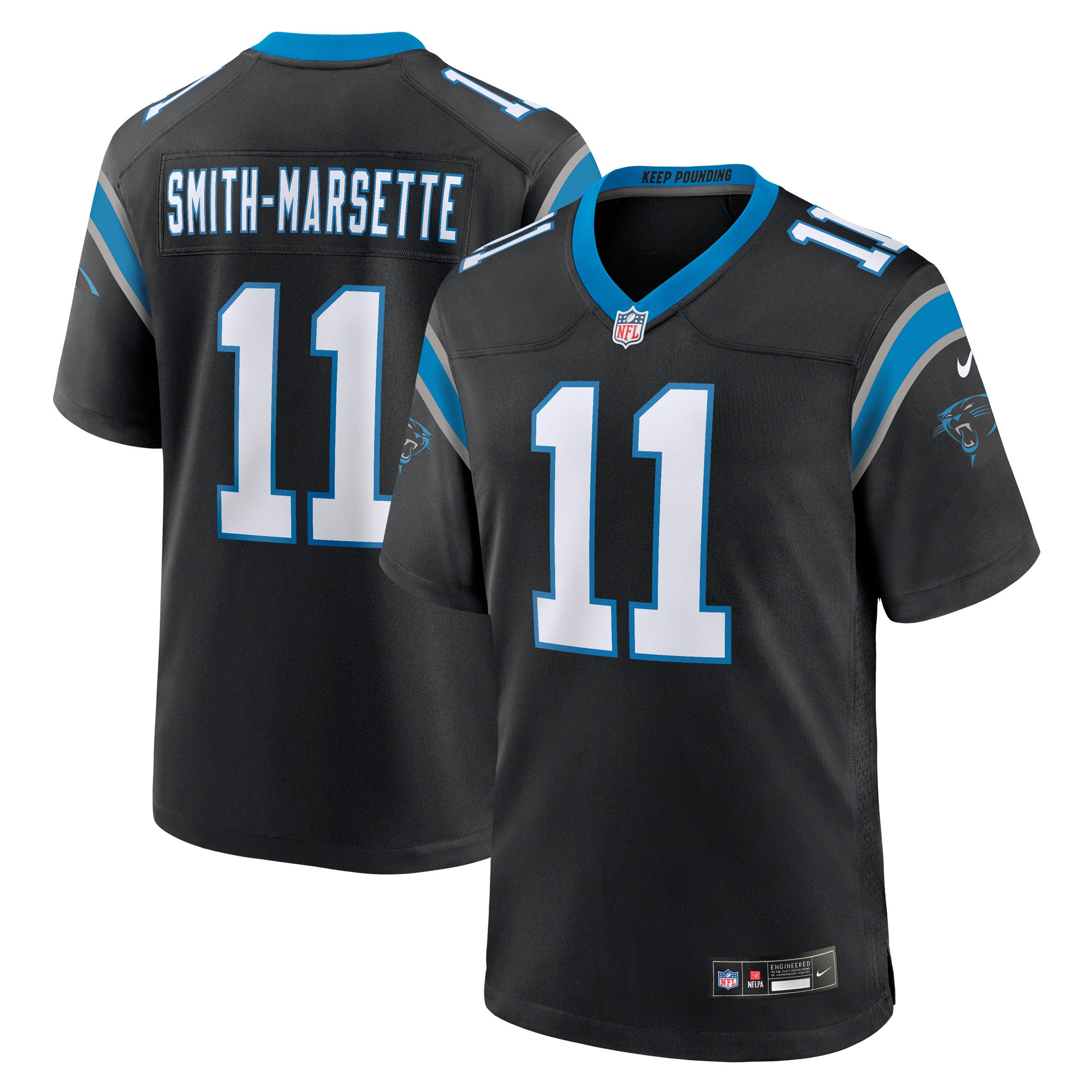 Ihmir Smith Marsette Carolina Panthers Nike Team Game Jersey Black