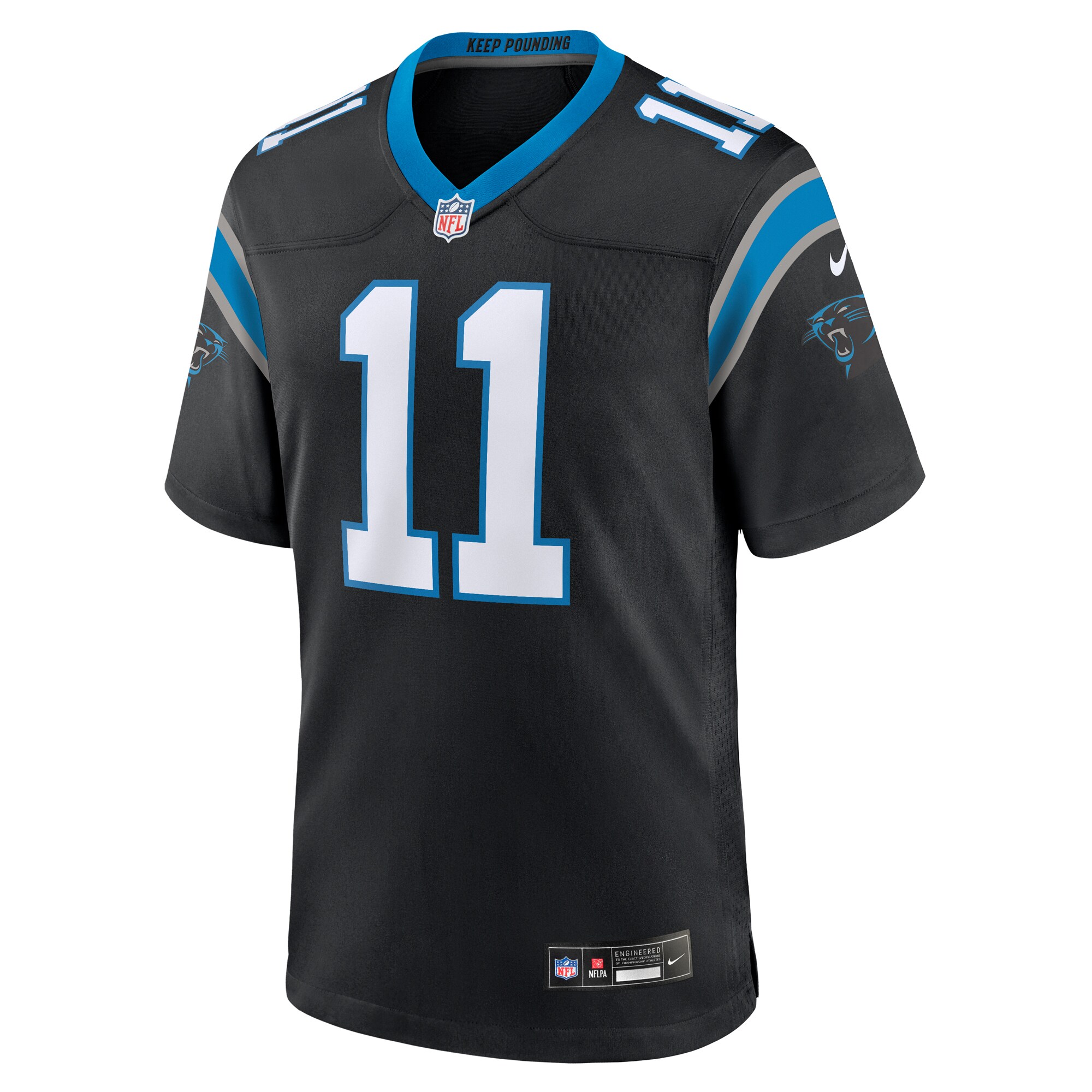 Ihmir Smith Marsette Carolina Panthers Nike Team Game Jersey Black - Image 2