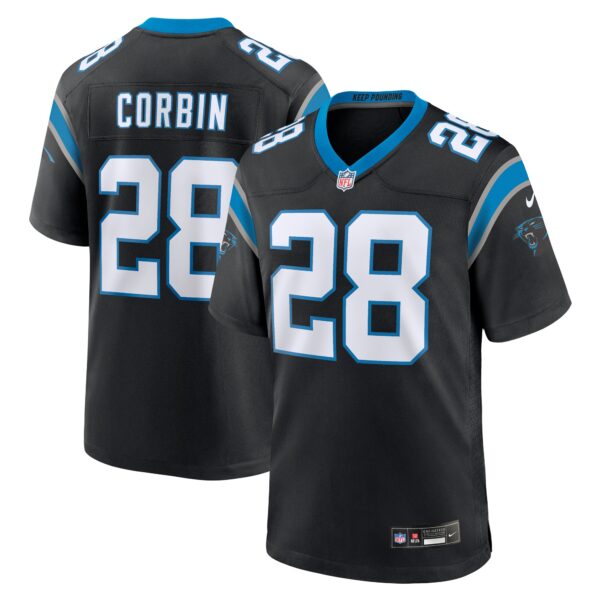 Jashaun Corbin Carolina Panthers Nike Team Game Jersey Black