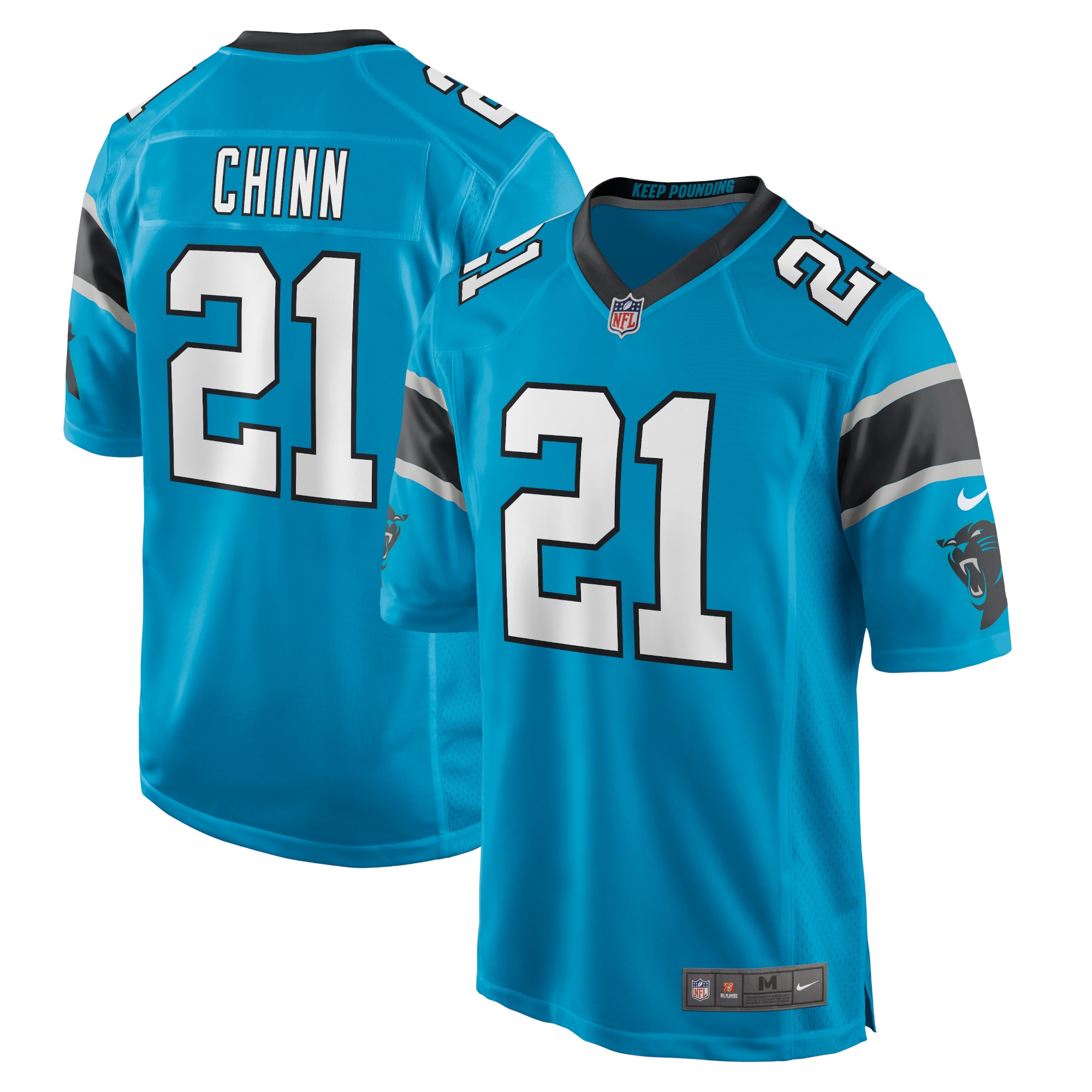 Jeremy Chinn Carolina Panthers Nike Game Jersey Blue