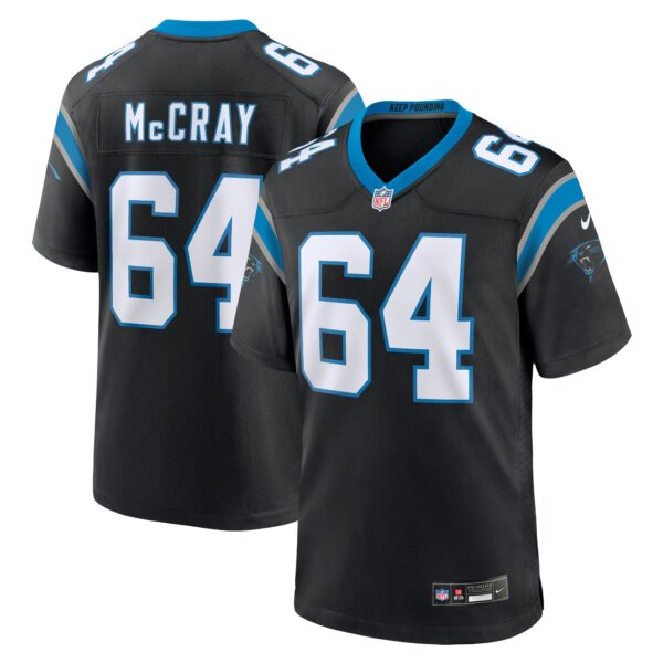 Justin Mccray Carolina Panthers Nike Team Game Jersey Black