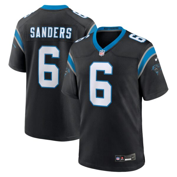 Miles Sanders Carolina Panthers Nike Team Game Jersey Black