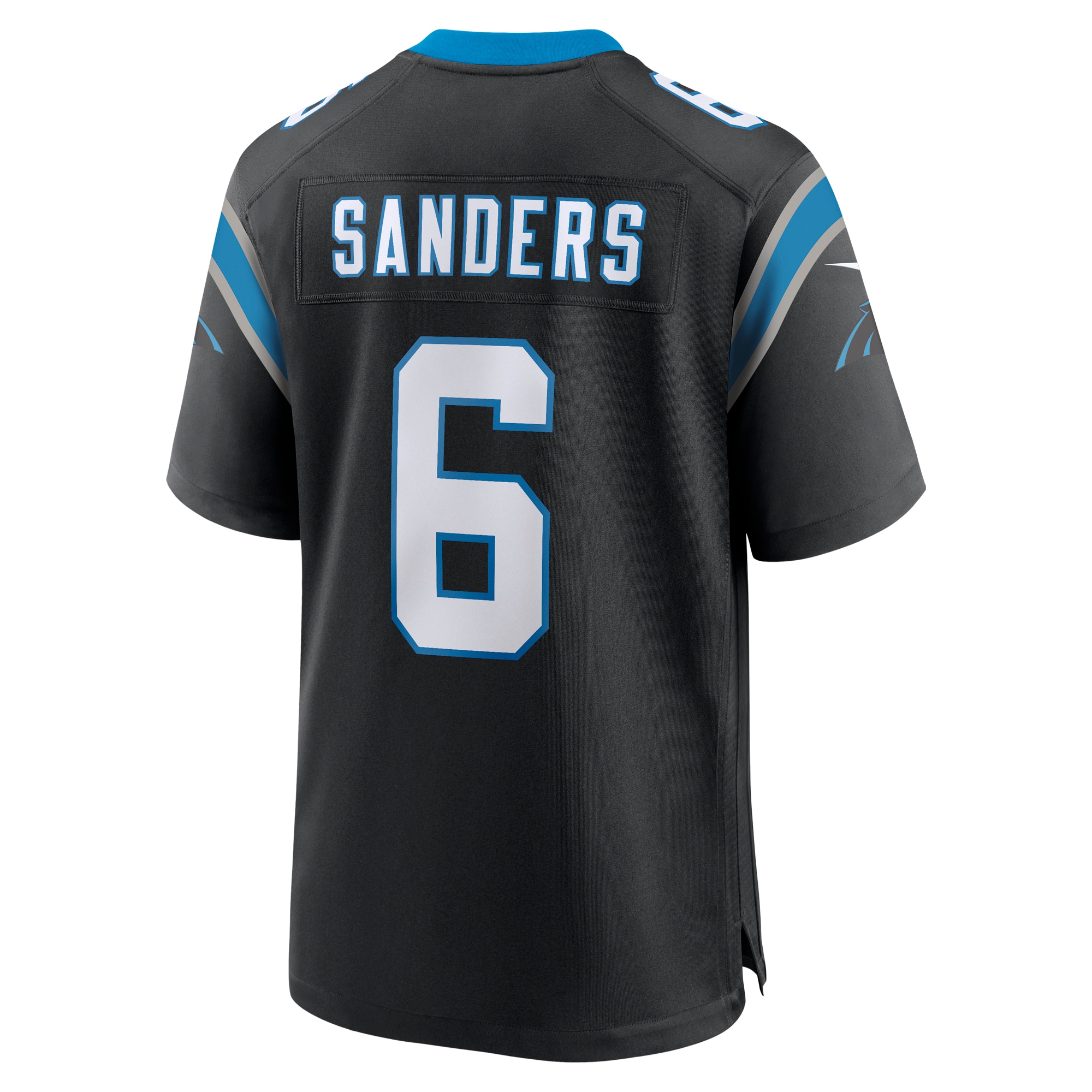 Miles Sanders Carolina Panthers Nike Game Player Jersey Black - Image 3