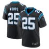 Xavier Woods Carolina Panthers Nike Team Game Jersey Black