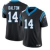 Carolina Panthers #14 Andy Dalton Black 2024 FUSE Vapor Limited Football Stitched Jersey