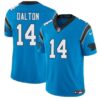 Carolina Panthers #14 Andy Dalton Blue 2024 FUSE Vapor Limited Football Stitched Jersey