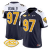 Men’s Pittsburgh Panthers 2024 Vapor Limited Jersey – All Stitched – Navy Alternate – Aaron Donald