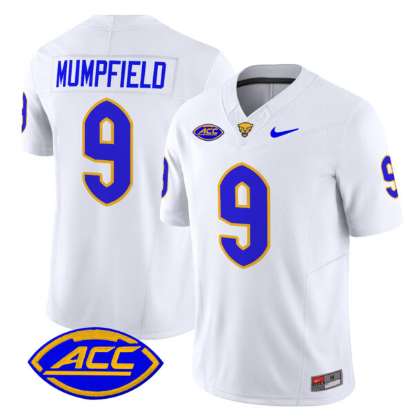 Men’s Pittsburgh Panthers 2024 Vapor Limited Jersey – All Stitched – White – Konata Mumpfield