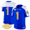 Men’s Pittsburgh Panthers 2024 Vapor Limited Jersey – All Stitched – Royal Alternate – #1 Team