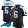 Men’s Panthers Vapor Limited Jersey – Carolina Patch – All Stitched – Black Alternate – Miles Sanders