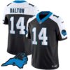 Men’s Panthers Vapor Limited Jersey – Carolina Patch – All Stitched – Black Alternate – Andy Dalton